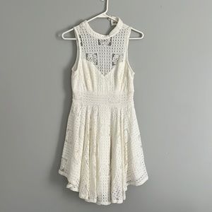 Dance & Marvel White Lace Dress